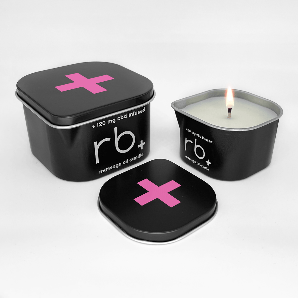 rb+ rose/sage massage candle