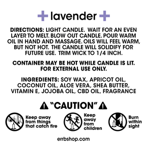 
                  
                    Load image into Gallery viewer, rb+ lavender massage candle
                  
                